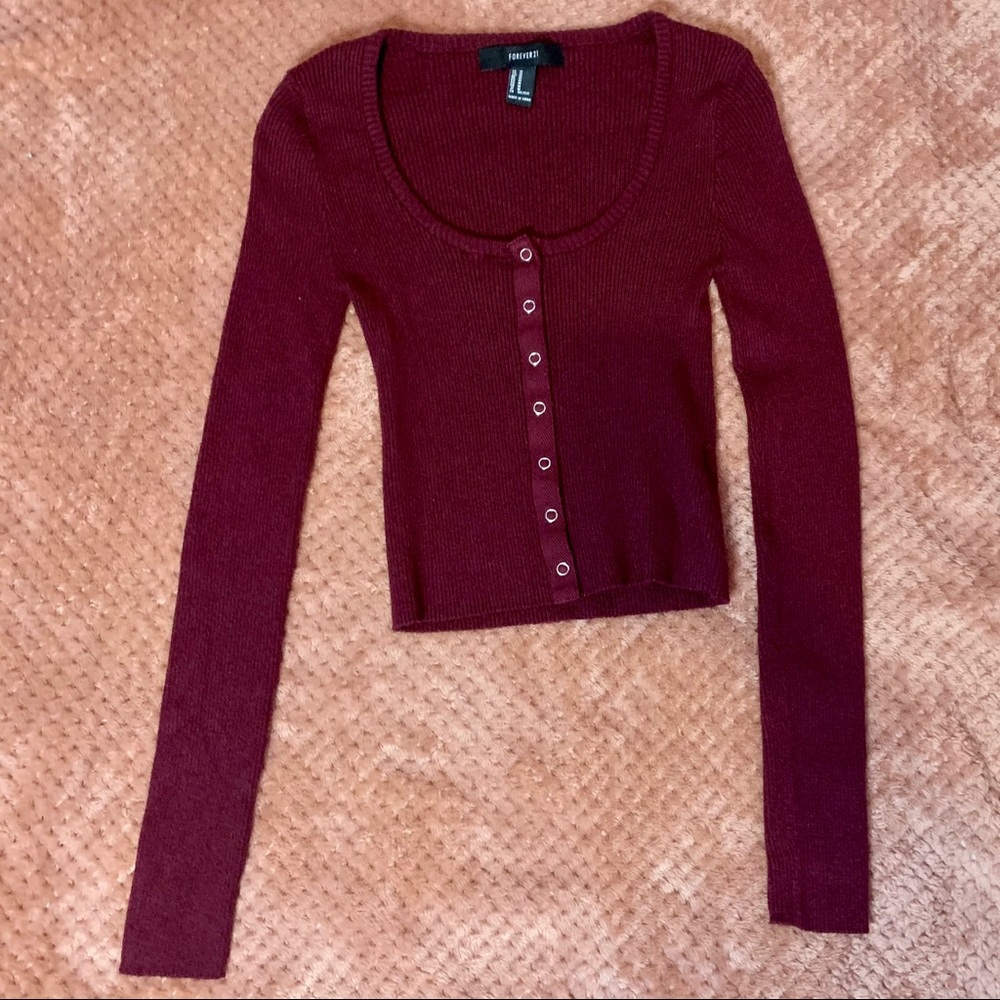 Rib knit shirt